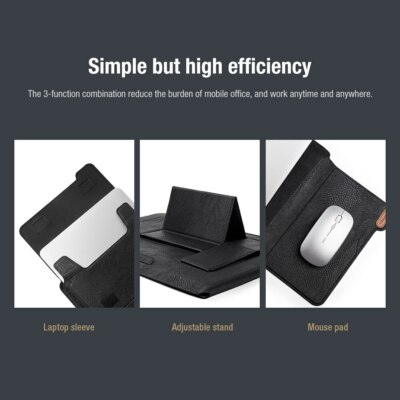 NILLKIN Laptop Leder Tasche Kühlung Ständer Mauspad Für Apple
