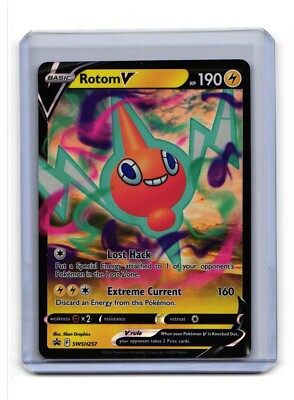rotom v pokemon card value Rotom V SWSH257 Pokemon Promo Card