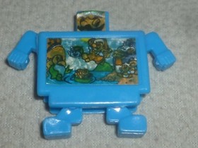 VINTAGE NINTENDO NES FAMICOM CART TRANSFORMER ROBOT CARTRIDGE MARIO BROS BLUE