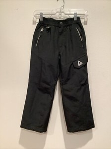 kid's Gerry Black Snow Pants w/Removable Suspenders Kids Size S(7/8) 3 pockets