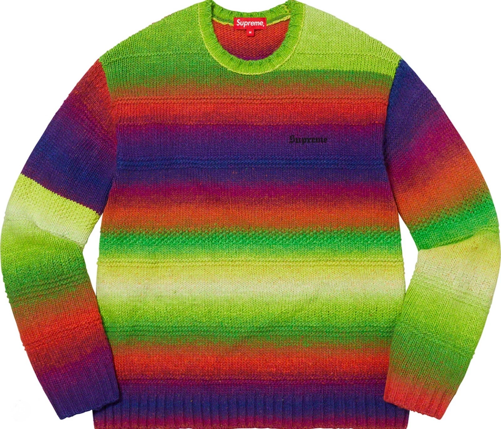 Pull rayé dégradé suprême