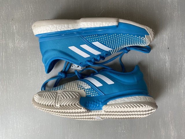 Size 5.5 - adidas SoleCourt Boost Clay Shock Cyan for sale online | eBay