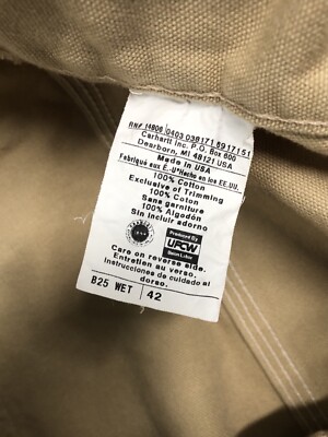 Vintage Y2K Carhartt Canvas Carpenter Shorts Khaki Men's 42