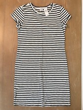 New! Womens Gap Dress Short Sleeve Striped Black & White Size XSmall 