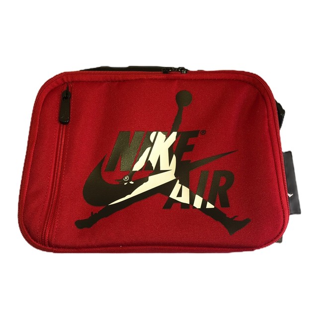 Nike Air Jordan Jumpman Insulated Cooler Lunch Box Tote Bag Gym Red