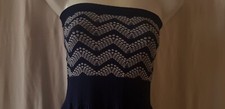 LADIES SIZE S Navy STRAPLESS DRESS