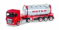 "Herpa 306072 Spur H0 1/87 Daf Xf Sc Euro 6 Chemietankcontainer-Sattelzug \"Hoyer\""