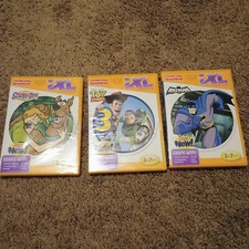 Fisher Price iXL Learning System Lot Of 3 Games Scooby Doo Batman Toy Story