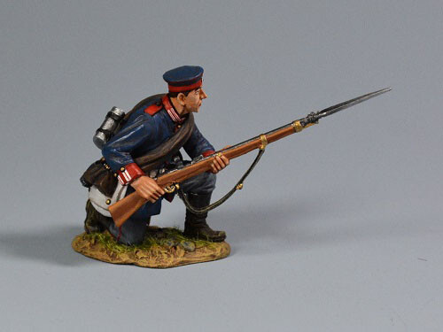 Figurine Team Miniature - Guerre Franco-Prussienne 1870 - Soldat à Genoux PFW-P6004 - 54 Mm