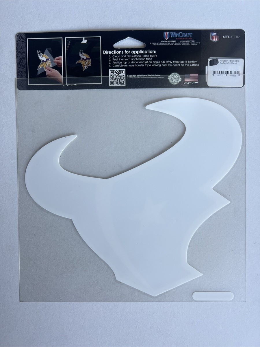 Houston Texans 8x8 Inch White Team Logo Decal – Officially Licensed NFL, Easy Apply, For Cars & Windows - View #11