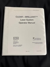 Clear + Brilliant Laser System Operator Manual