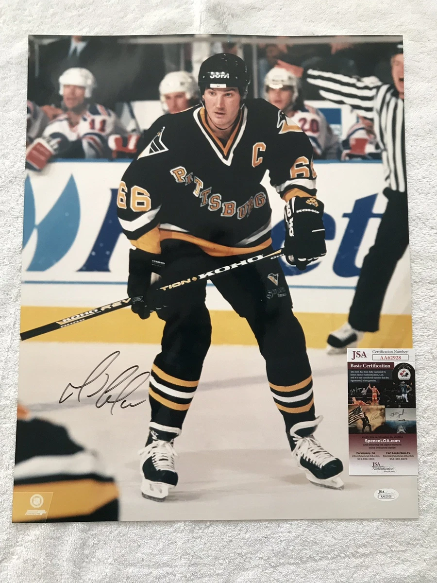 PITTSBURGH PENGUINS MARIO LEMIEUX signed 16X20 JSA SUPER MARIO