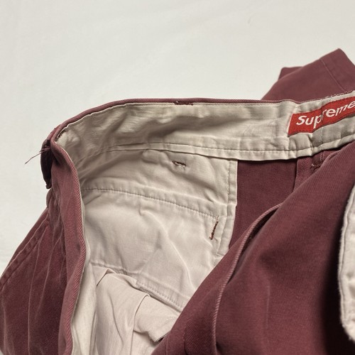Supreme Dr. Seuss Work Chino Pants Burgundy 2018 32 x 28 rare EUC - Bild 9 von 15