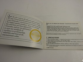 Golf (Nintendo NES) Original Instruction Manual 1985