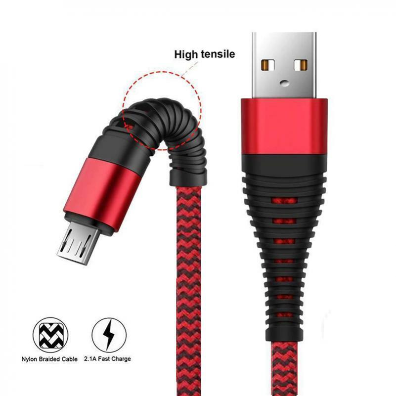 Cavo USB Type-C 6 Piedi Rapido Intrecciato – Per Galaxy A12, A32, A42, A52, A72 E Altri