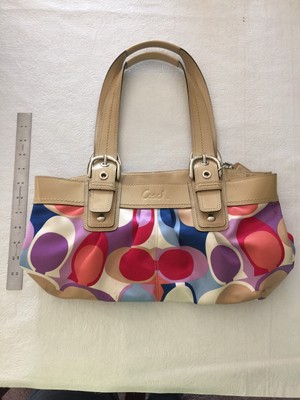 colorful coach purse