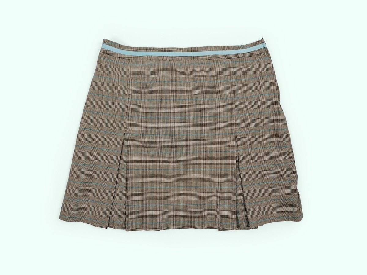 MISS ETAM Vintage Y2K Mini Skirt Pleats Plaid Tartan Check Preppy