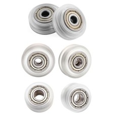3D Printer Pom V Wheel 10pcs Pully Transparent Stainless Steel