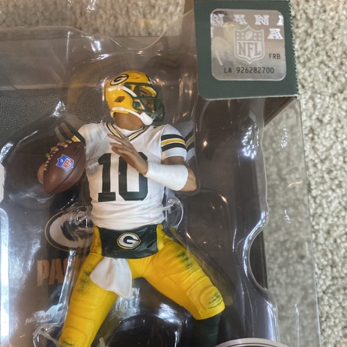 Jordan Love Green Bay Packers 2024 Mcfarlane NFL Figure Chase White Jersey - Picture 2 of 11