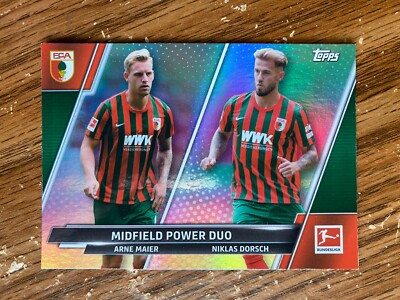 2021-22 Topps Bundesliga ARNE MAIER / NIKLAS DORSCH Silver Foil 1/75 Rookie RC