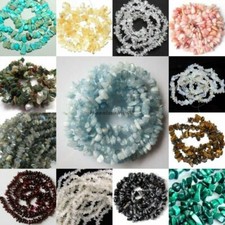 Natural 6-7MM Freeform Chips Jewelry Making Gemstone Loose Beads Strand 16" DIY