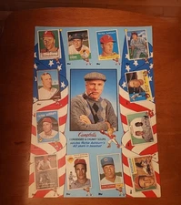 1988 Topps Campbell's Soups Richie Ashburn Regional Uncut Sheet Set Philles RARE