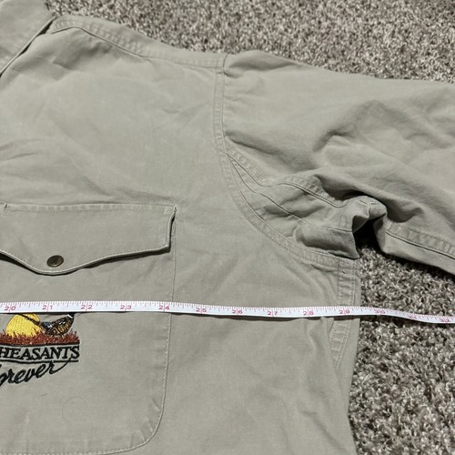 Browning Pheasant Forever Size XXL 2XL Snap Button Up Long Sleeve Flannel Shirt - Picture 8 of 12