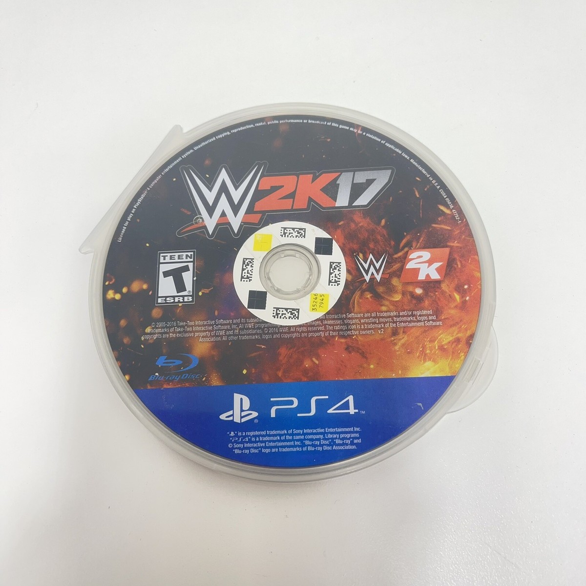 WWE 2K17 2007 Sony PlayStation PS4 Wrestling Game Disc Only