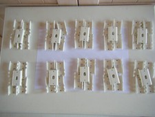 LOT DE 50 CLIPS BLANC FIXATION BEKAFIX BETAFENCE PANNEAU RIGIDE CLOTURE GRILLE