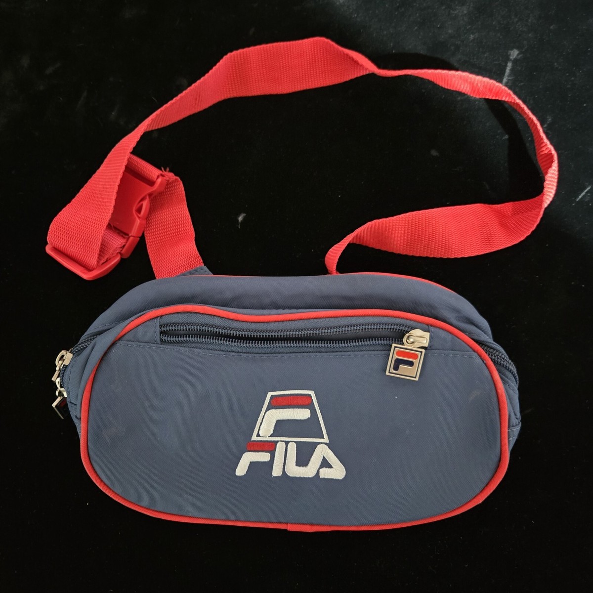 Fila Black Waist Pouch Belt Bag Fanny Pack