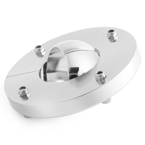 Chrome Universal 1.75" Steering Column Swivel Floor Mount Base Street Hot Rod - Picture 9 of 10