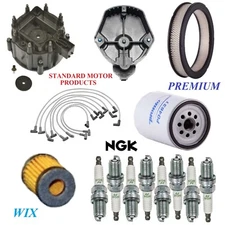 Tune Up Kit Oil Fuel Filters Wire Plugs For GMC C15 SUBURBAN V8 5.7L; 2BBL 1975