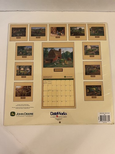 John Deere 2007 Wall Calendar New Sealed Charles Freitag Art Tractors Farming - Picture 5 of 6