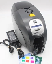 Zebra ZXP Series 3 ID Card Printer Z31-00000200US00 w/ NEW RIBBON & POWER SUPPLY