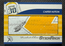 2020-21 President's Choice Game-Used StickRack Carter Hutton 2/3