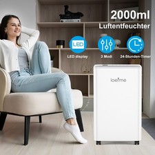 LOEFME 16L/Day Dehumidifier Portable Quiet Home Air Dryer Mould Moisture Damp UK