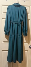 Shein Green dress, size 12/XL, long sleeves with belt.