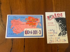 QSL Radio cards USSR x 2