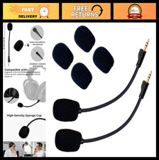2Pcs Detachable Noise Cancelling Game Mic for Logitech G PRO X2 Wireless Heads