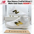 New Balance FuelCell Ohtani 1 White Gold Cleats MSHOWT1 Men's Size