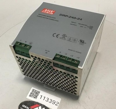MEAN WELL Power Supply DRP-240-24 Used #113392