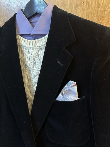 Black Velvet Men’s Blazer Jacket Size 40R - Picture 2 of 9
