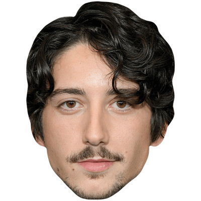 Milo Manheim (Schnurrbart) Promi Maske, flaches Kartengesicht, Kostüm Maske