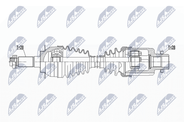 NTY Antriebswelle NPW-SU-039 Passend FüR Fiat Suzuki-image
