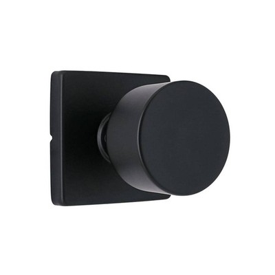 Home Decorators Ridgeway Matte Black Passage Hall Closet Door Knob Square Rose