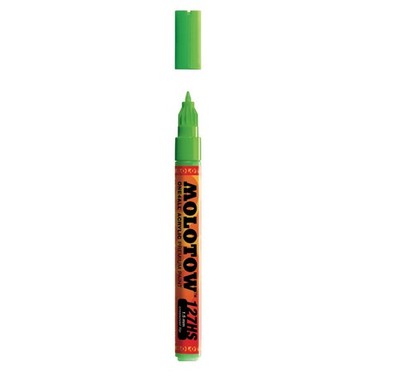 ONE4ALL Acrylic Paint Marker, 1.5mm, Neon Green Fluorescent, 1 Each (127.432)