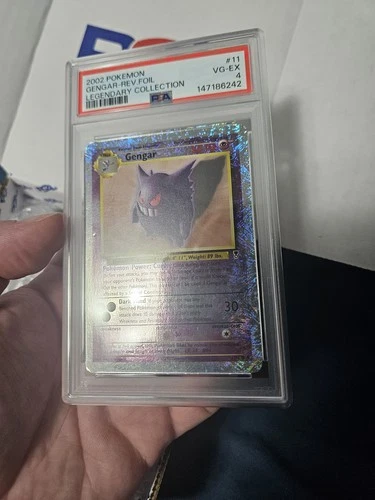 2002 POKEMON LEGENDARY COLLECTION #11 GENGAR-REVERSE FOIL PSA 4