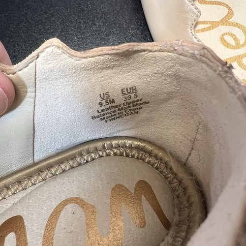 Trendy Genuine Leather Women's Sam Edelman Ballet Flats Beige Neutral Size 9.5M - Picture 8 of 9