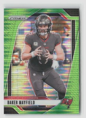 Baker Mayfield #268 2024 Panini Prizm Neon Green Pulsar Buccaneers