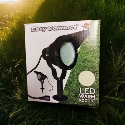 Easy Connect LED Strahler Gartenstrahler Schwarz IP67 10W GU10 850lm warmweiß...